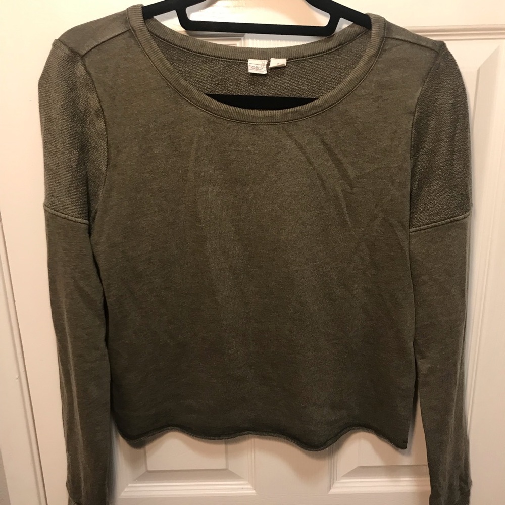 Green Long Sleeve Melrose & Market Top